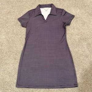 Vintage Express Tricot Collared Patterned Shirt Dress 90s Y2K